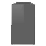 vidaXL Meuble TV Gris brillant 104x30x52 cm Bois d'ingénierie