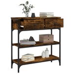 vidaXL Table console chêne fumé 72 5x25x75 cm bois d'ingénierie