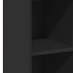 vidaXL Buffet noir 30x41x124 cm bois d'ingénierie