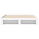 vidaXL Cadre de lit blanc 180x200 cm bois d'ingénierie