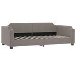 vidaXL Lit de jour avec gigogne et tiroirs taupe 100x200 cm tissu
