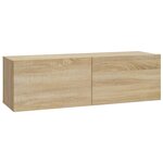 vidaXL Ensemble de meubles TV 4 Pièces Chêne sonoma Bois d'ingénierie