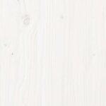 vidaXL Cadre de lit Blanc Bois massif 140x200 cm