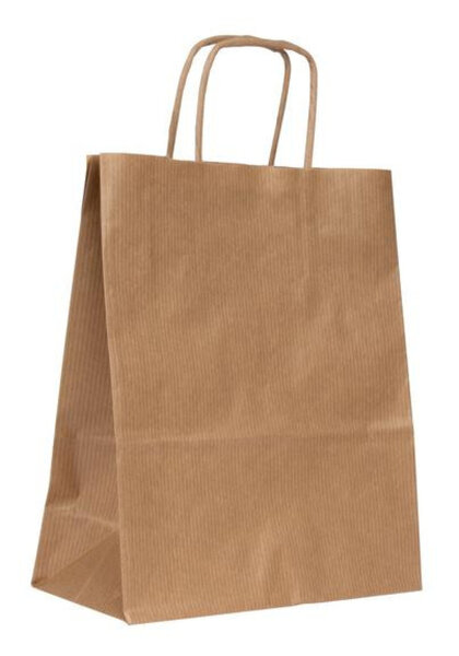 Paq 50 Sacs 18X8X21 Kraft Brun