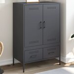vidaXL Buffet haut anthracite 68x39x101 5 cm acier