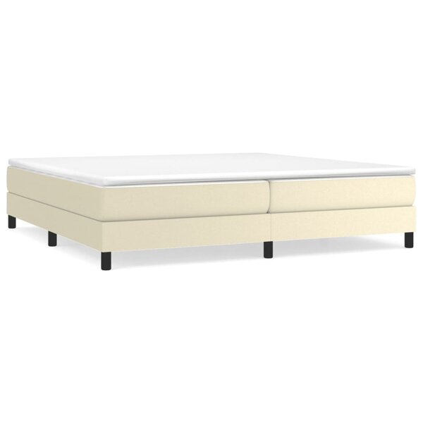 vidaXL Cadre de lit sans matelas crème 200x200 cm similicuir