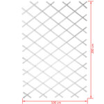 Nature Palissade de jardin 100 x 200 cm PVC Blanc