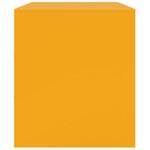 vidaXL Meubles TV 2 Pièces jaune moutarde 67x39x44 cm acier