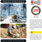 Numéro A - Numéro adhésif pour boîtes aux lettres- Pierre véritable 50 mm  LAVE
