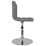 vidaXL Chaises pivotantes à manger lot de 6 Gris clair Tissu
