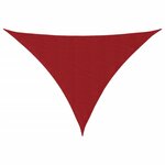 vidaXL Voile de parasol Tissu Oxford triangulaire 3 5x3 5x4 9 m Rouge