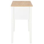 Bureau table meuble travail informatique bois blanc 109 5 cm 0502114