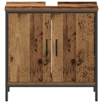 vidaXL Ensemble de meubles de salle de bain 2 pièces en bois ancien