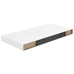 vidaXL Étagère murale flottante Blanc brillant 50x23x3 8 cm MDF