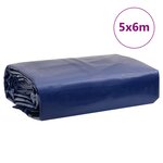 vidaXL Bâche bleu 5x6 m 650 g/m²