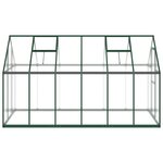 vidaXL Serre avec cadre de base vert 334x169x195 cm aluminium