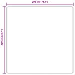 vidaXL Tapis Shaggy à poils longs Gris 200x200 cm PP
