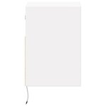 vidaXL Meuble TV mural avec lumières LED blanc 41x31x45 cm