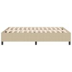 Lit box spring vidaXL Vert clair Gris 140x200 cm Tissu côtelé