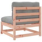 vidaXL Salon de jardin 5 Pièces et coussins bois massif sapin de douglas