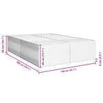 vidaXL Cadre de lit Rose 140x200 cm Velours