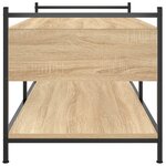 vidaXL Table basse chêne sonoma 99x50x50 cm bois d'ingénierie