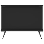 vidaXL Table basse noir 90x50x40 cm bois d'ingénierie