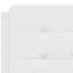 vidaXL Lit avec matelas blanc 140x200 cm similicuir