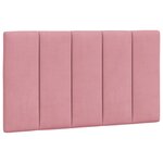 vidaXL Cadre de lit avec tête de lit Rose 80x200 cm Velours