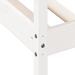vidaXL Lit de jour sans matelas blanc 90x190 cm bois de pin massif