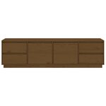vidaXL Meuble TV Marron miel 176x37x47 5 cm Bois de pin massif