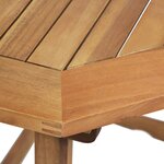 vidaXL Ensemble de bistro 4 Pièces Bois d'acacia solide