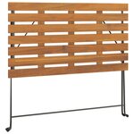 Ensemble de bistro jardin meuble extérieur terrasse pliable 7 pièces bois d'acacia solide et acier 02_0013549