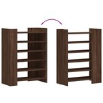 vidaXL Armoire à chaussures chêne marron 74 5x37 5x100 cm