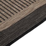 vidaXL Tapis à tissage plat d'extérieur 80x250 cm Marron foncé