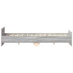 vidaXL Cadre de lit sans matelas sonoma gris 180x200 cm