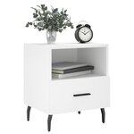 vidaXL Table de chevet blanc 40x35x47 5 cm bois d’ingénierie