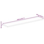 vidaXL Dessus de table 140x60x3 8cm rectangulaire bois massif récupéré