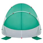 vidaXL Tente de plage 2 personnes vert d'eau escamotable imperméable