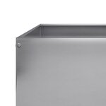 vidaXL Lit surélevé de jardin 100x100x26 cm acier inoxydable