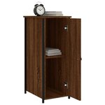 vidaXL Tables de chevet 2Pièces chêne marron 32x42x80cm bois d'ingénierie
