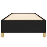 vidaXL Cadre de lit Noir 80x200 cm Tissu