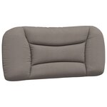 vidaXL Cadre de lit avec tête de lit Taupe 90x190 cm Tissu