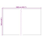 vidaXL Tissu de remplacement d'auvent Multicolore 10x1.6 m
