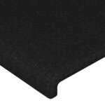 vidaXL Tête de lit avec oreilles Noir 83x23x118/128 cm Tissu