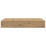 Cadre de lit de rangement vidaXL Artisan Chêne 120x200 cm