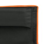 vidaXL Chaise de camping pliables lot de 2 noir tissu oxford aluminium