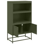 vidaXL Meuble TV anthracite 100 5x39x60 5 cm acier