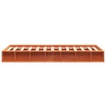 vidaXL Cadre de lit sans matelas cire marron 75x190 cm bois pin massif