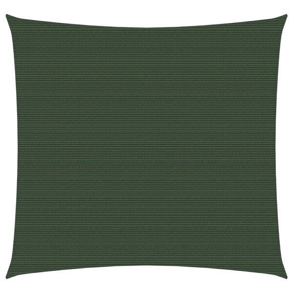 vidaXL Voile d'ombrage 160 g/m² Vert foncé 5x5 m PEHD